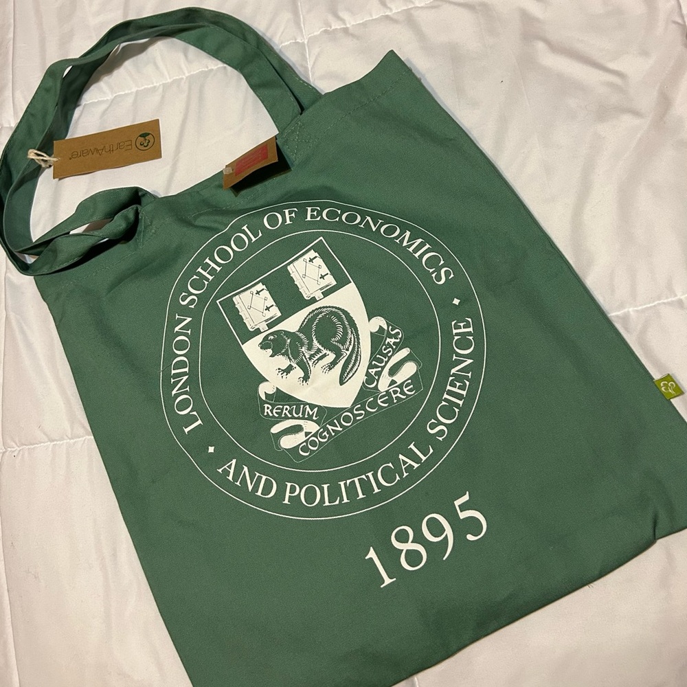 Teal Turquoise Green London School of Economics Tote Bag